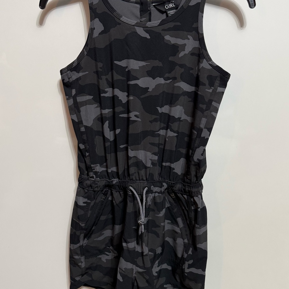Athleta Girl Camo Print Romper Size 12